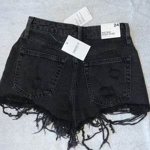 Forever 21 denim black shorts high rise